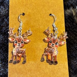 Adorable Reindeer Earrings for Kids